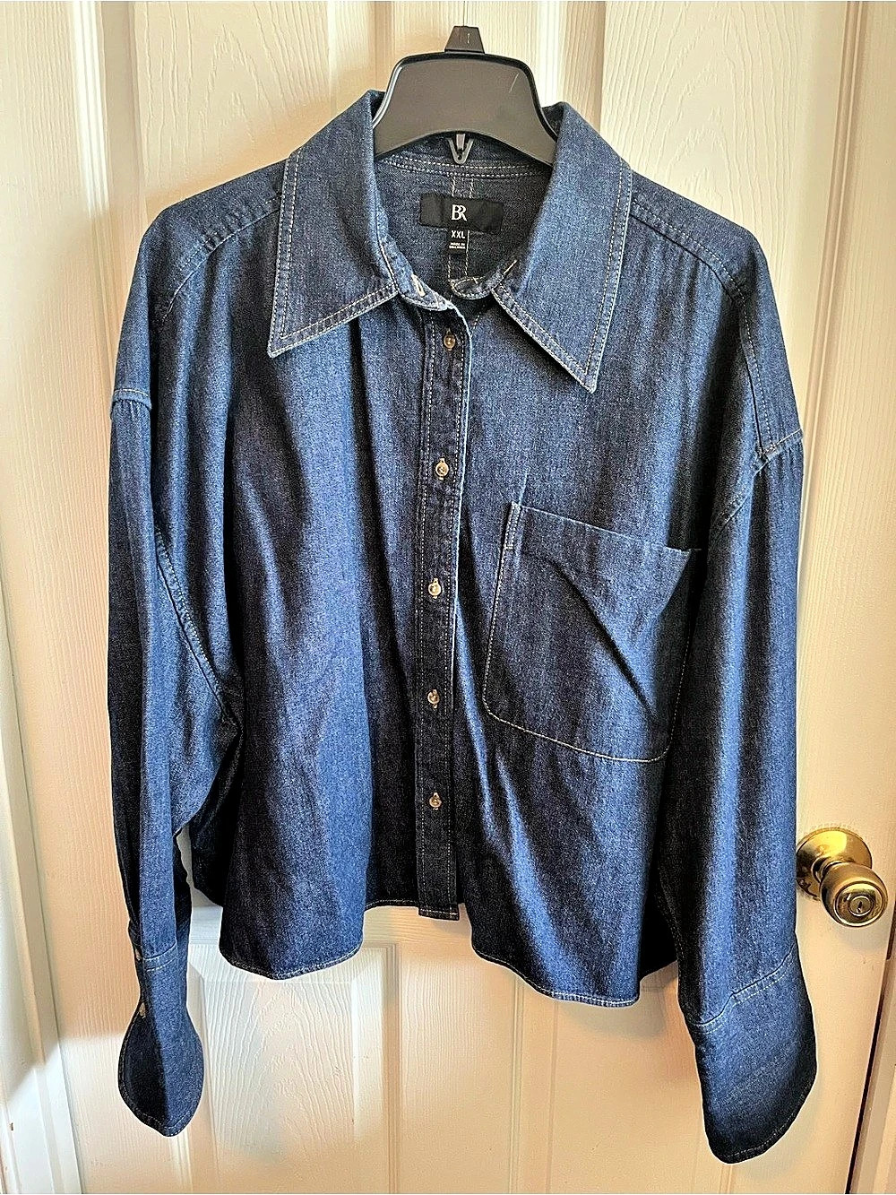 GUC Banana Republic Women’s Denim Button Down Shirt Size XXL